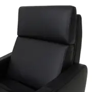 POLTRONA RECLINÁVEL ELÉTRICA BIVOLT GRISSOM - COURO PRETO - Foto 11
