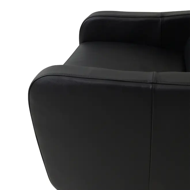 POLTRONA RECLINÁVEL ELÉTRICA BIVOLT GRISSOM - COURO PRETO - Foto 12
