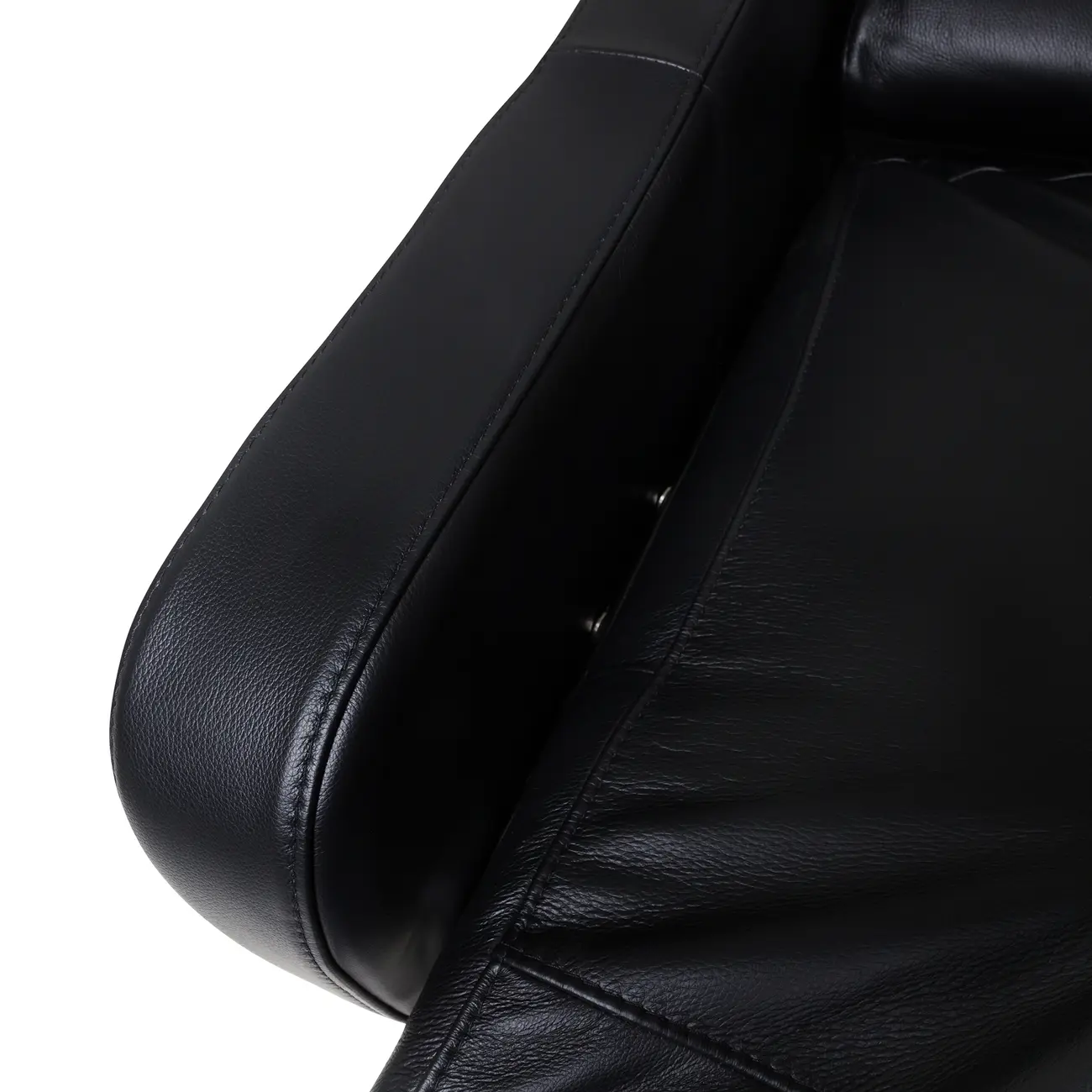 POLTRONA RECLINÁVEL ELÉTRICA BIVOLT GRISSOM - COURO PRETO - Foto 14