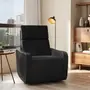 POLTRONA RECLINÁVEL ELÉTRICA BIVOLT GRISSOM - COURO PRETO - Foto 15