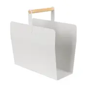 PORTA-REVISTAS FOLDING - BRANCO/PINUS NATURAL - Foto 1