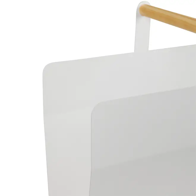 PORTA-REVISTAS FOLDING - BRANCO/PINUS NATURAL - Foto 5