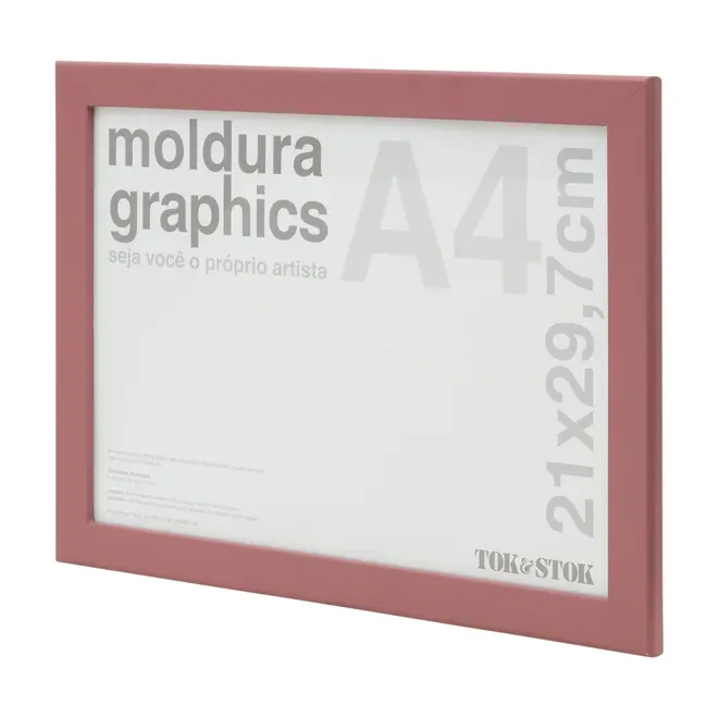 MOLDURA A4 21 CM X 29 CM GRAPHICS - RODONITA - Foto 2