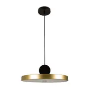 LUMINÁRIA DE TETO SATURN - PRETO/OURO - Foto 1