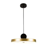 LUMINÁRIA DE TETO SATURN - PRETO/OURO - Foto 2