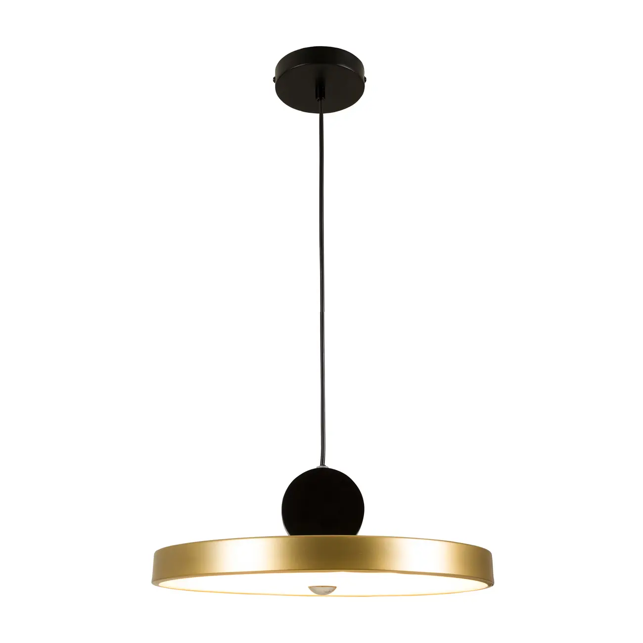 LUMINÁRIA DE TETO SATURN - PRETO/OURO - Foto 2