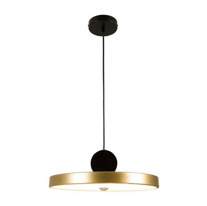 LUMINÁRIA DE TETO SATURN - PRETO/OURO - Foto 2