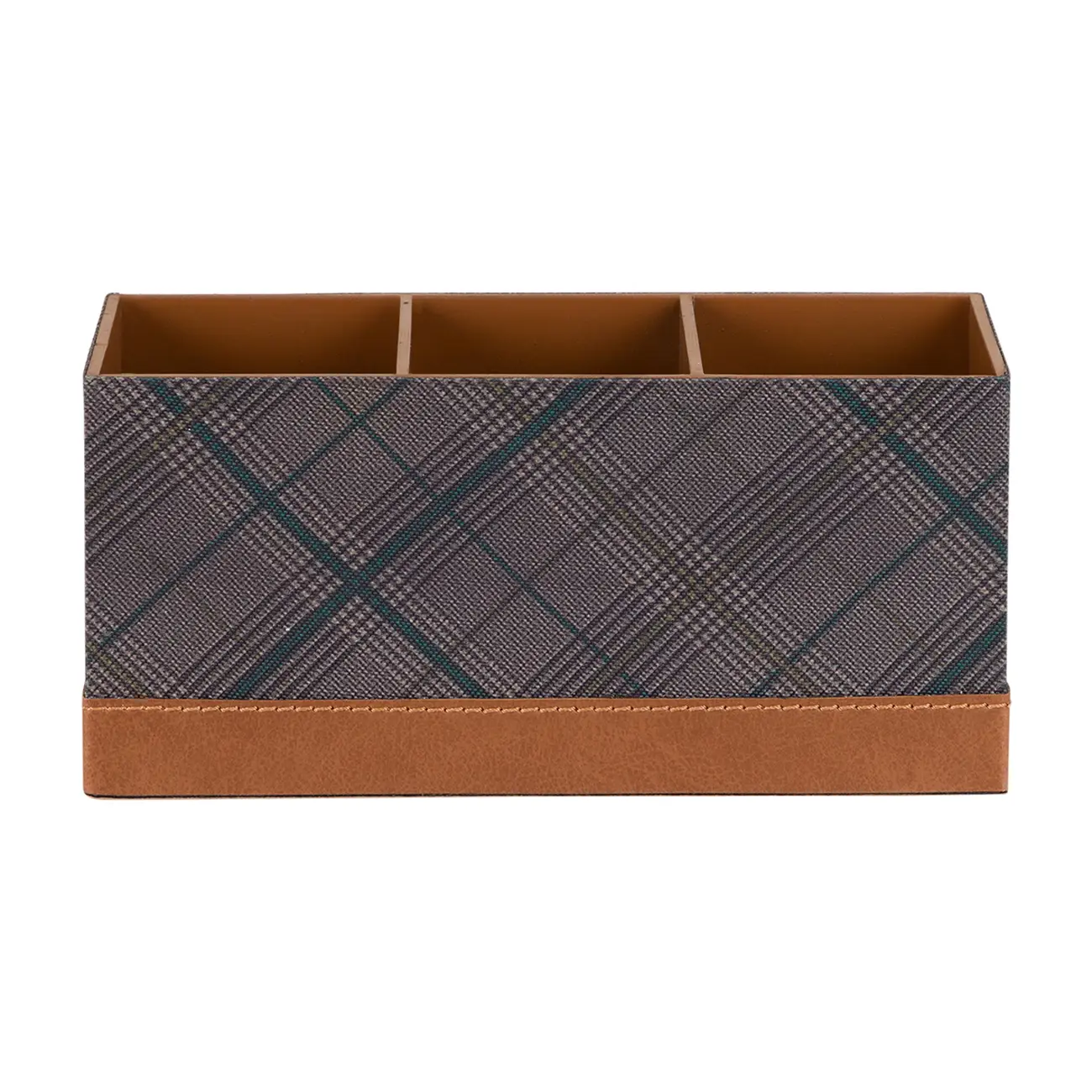 PORTA-CONTROLE REMOTO PLAID - WHISKY/ENGLISH GREEN - Foto 1