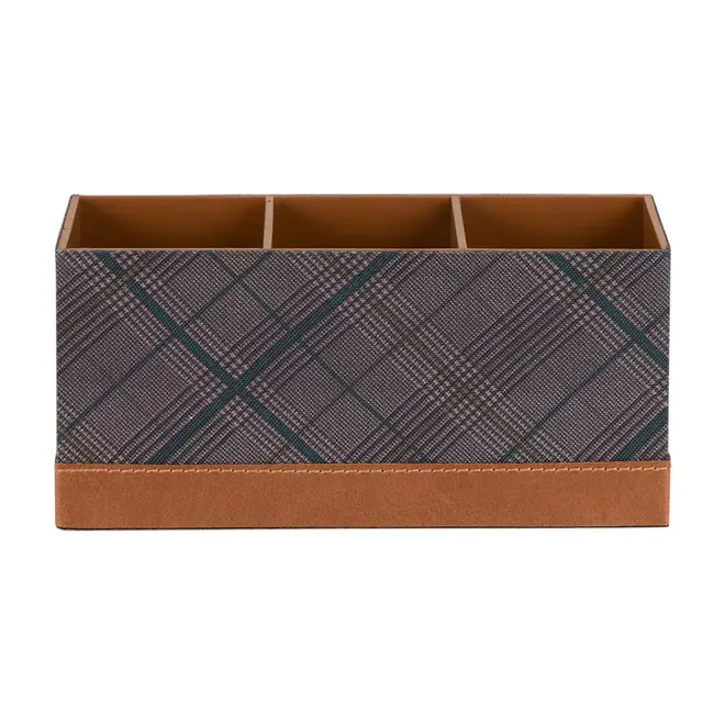 PORTA-CONTROLE REMOTO PLAID - WHISKY/ENGLISH GREEN - Foto 1