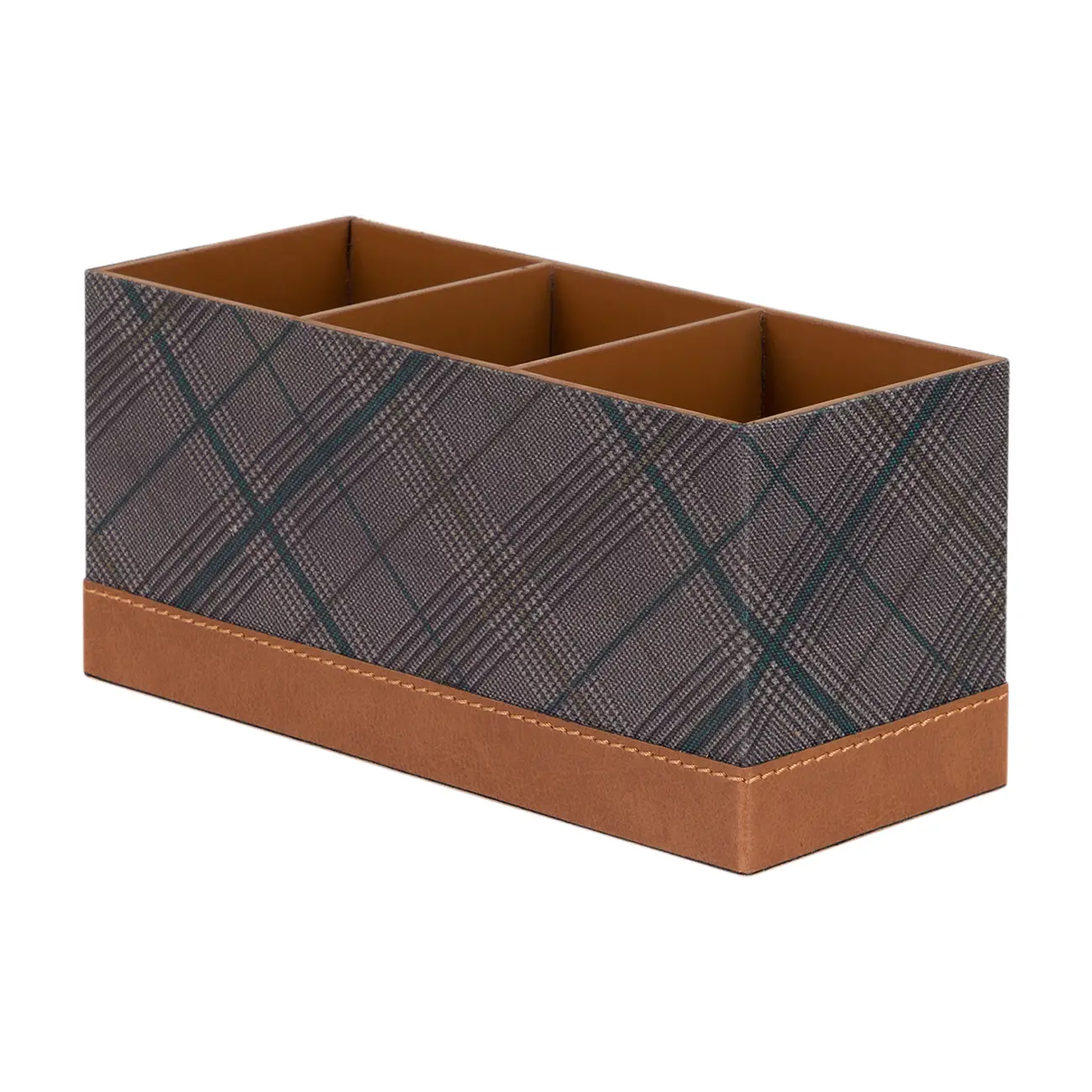 PORTA-CONTROLE REMOTO PLAID - WHISKY/ENGLISH GREEN - Foto 2