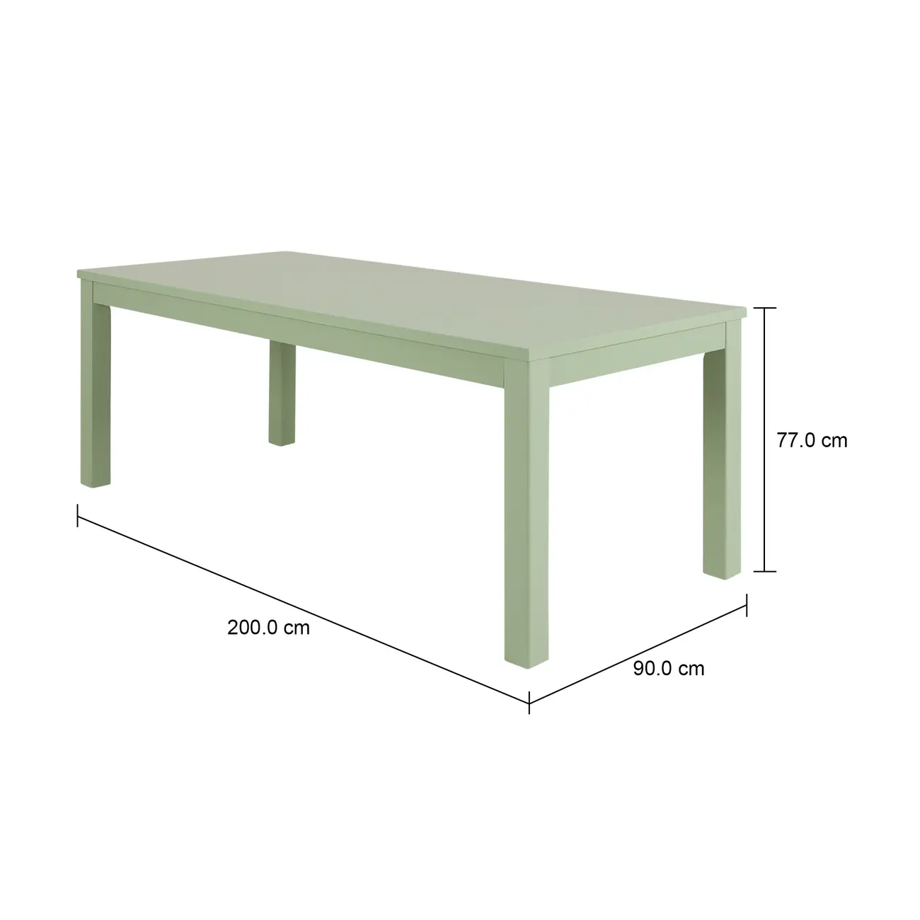 MESA DE JANTAR 2 M X 90 CM MASSY - SÁLVIA - Foto 6
