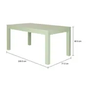 MESA DE JANTAR 1,60 M X 90 CM MASSY - SÁLVIA - Foto 5