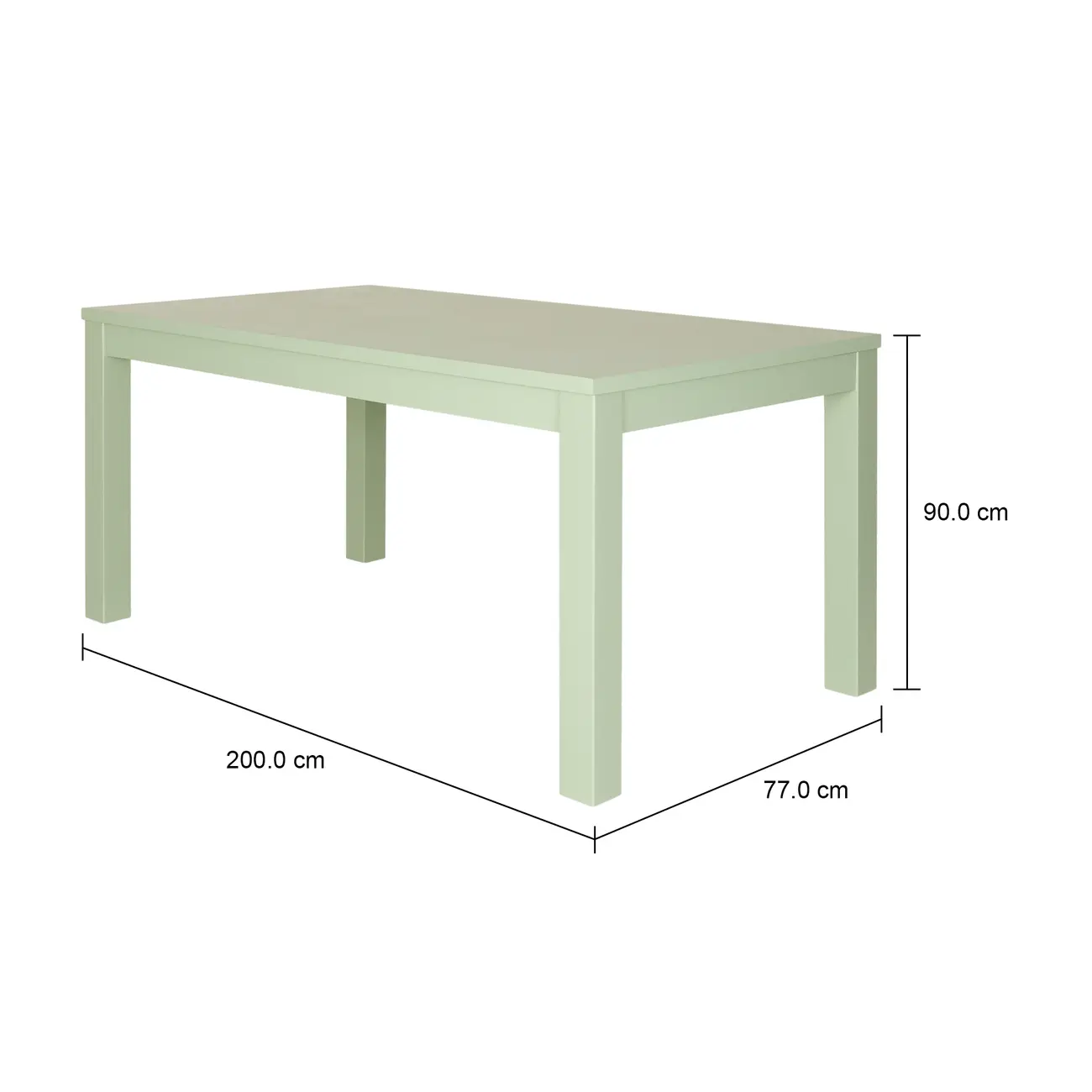 MESA DE JANTAR 1,60 M X 90 CM MASSY - SÁLVIA - Foto 5