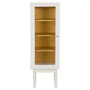 CRISTALEIRA 1 PORTA 43 CM X 1,30 M MÍNIMO - BRANCO/TAUARI - Foto 1