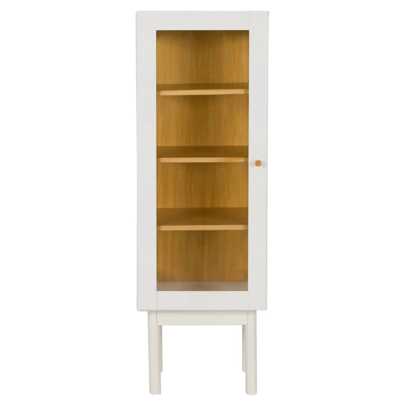 CRISTALEIRA 1 PORTA 43 CM X 1,30 M MÍNIMO - BRANCO/TAUARI - Foto 1