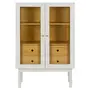 CRISTALEIRA 2 PORTAS/4 GAVETAS 86 CM X 1,30 M MÍNIMO - BRANCO/TAUARI - Foto 1