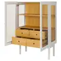 CRISTALEIRA 2 PORTAS/4 GAVETAS 86 CM X 1,30 M MÍNIMO - BRANCO/TAUARI - Foto 4