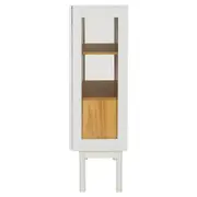 CRISTALEIRA 2 PORTAS/4 GAVETAS 86 CM X 1,30 M MÍNIMO - BRANCO/TAUARI - Foto 5