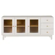 MÍNIMO BUFFET 3 PORTAS/3 GAVETAS 1,50 M X 38 CM - BRANCO/TAUARI - Foto 1
