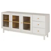 MÍNIMO BUFFET 3 PORTAS/3 GAVETAS 1,50 M X 38 CM - BRANCO/TAUARI - Foto 2