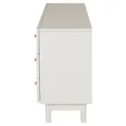 MÍNIMO BUFFET 3 PORTAS/3 GAVETAS 1,50 M X 38 CM - BRANCO/TAUARI - Foto 5