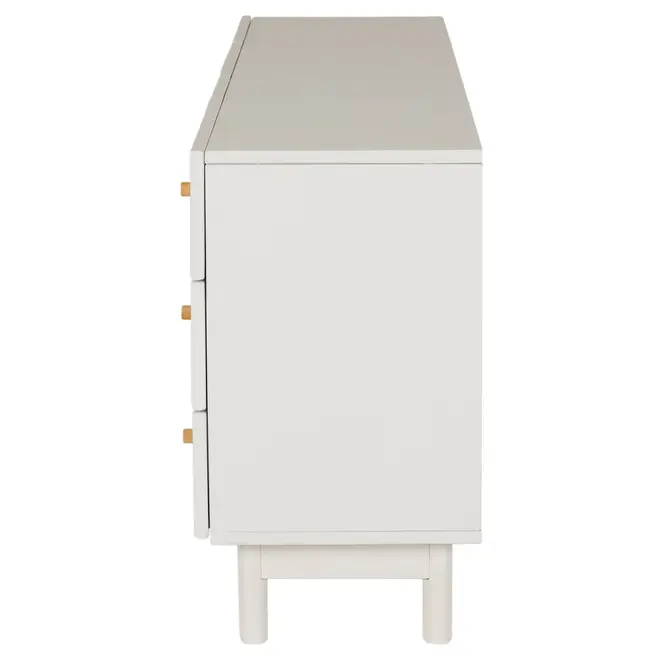 MÍNIMO BUFFET 3 PORTAS/3 GAVETAS 1,50 M X 38 CM - BRANCO/TAUARI - Foto 5