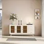MÍNIMO BUFFET 3 PORTAS/3 GAVETAS 1,50 M X 38 CM - BRANCO/TAUARI - Foto 11