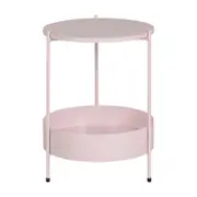 MESA LATERAL REDONDA 40 CM ZAKIM - QUARTZO ROSA - Foto 1