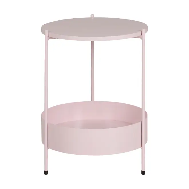 MESA LATERAL REDONDA 40 CM ZAKIM - QUARTZO ROSA - Foto 1