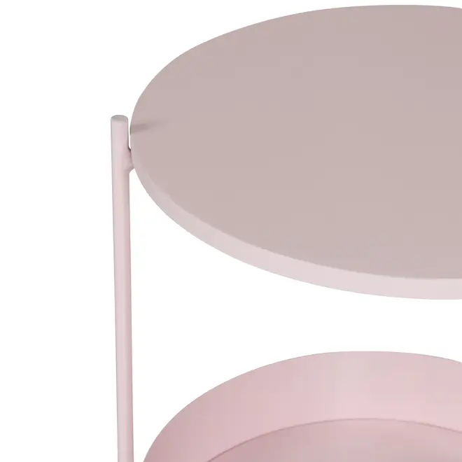 MESA LATERAL REDONDA 40 CM ZAKIM - QUARTZO ROSA - Foto 3