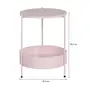 MESA LATERAL REDONDA 40 CM ZAKIM - QUARTZO ROSA - Foto 5