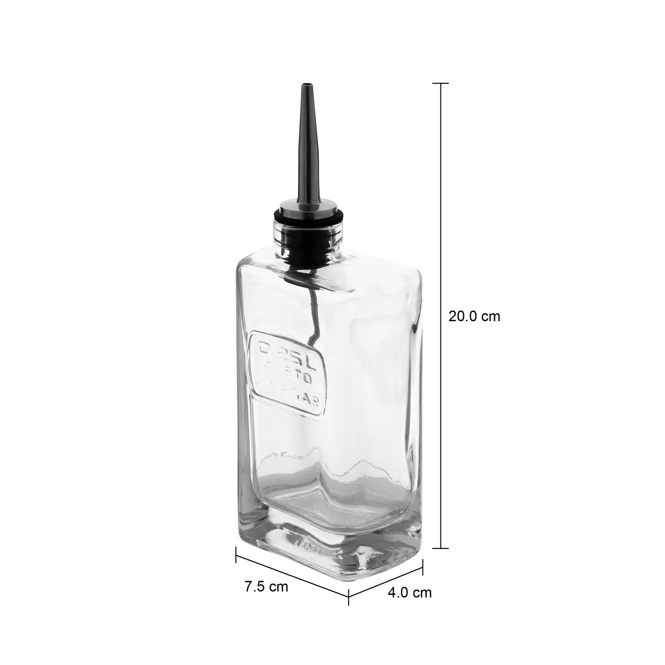 GALHETA PARA VINAGRE 250 ML OPTIMA I - INCOLOR/INOX - Foto 5