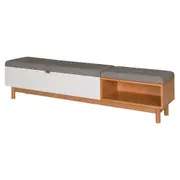 BANCO 3 LUGARES/RACK MÍNIMO - TAUARI/PRETO - Foto 3