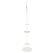 CABIDEIRO DE CHÃO COM ESPELHO REDONDO 45 CM HANGUI - BRANCO/PINUS NATURAL - Foto 3