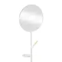 CABIDEIRO DE CHÃO COM ESPELHO REDONDO 45 CM HANGUI - BRANCO/PINUS NATURAL - Foto 4