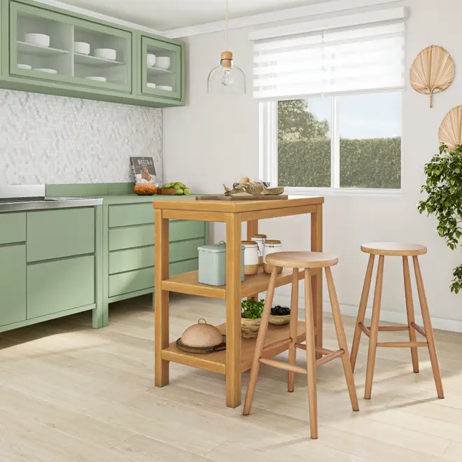 BALCÃO 90 CM X 60 CM MASSY - AMÊNDOA - Foto 7