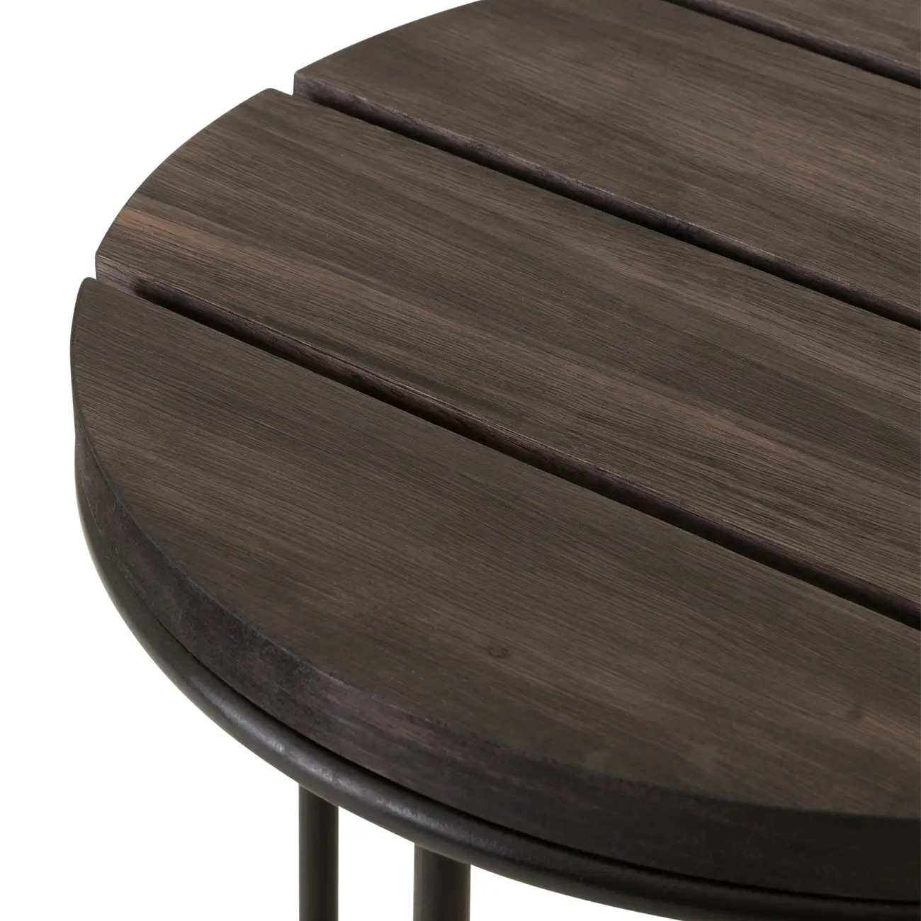 MESA LATERAL REDONDA 44 CM FOLIO - PRETO/PRETO - Foto 3