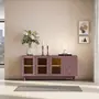 RUBY MOCHA/TAUARI - MÍNIMO BUFFET 3 PORTAS/3 GAVETAS 1,50 M X 38 CM