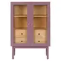 CRISTALEIRA 2 PORTAS/4 GAVETAS 86 CM X 1,30 M MÍNIMO - RUBY MOCHA/TAUARI - Foto 1