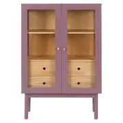 CRISTALEIRA 2 PORTAS/4 GAVETAS 86 CM X 1,30 M MÍNIMO - RUBY MOCHA/TAUARI - Foto 1