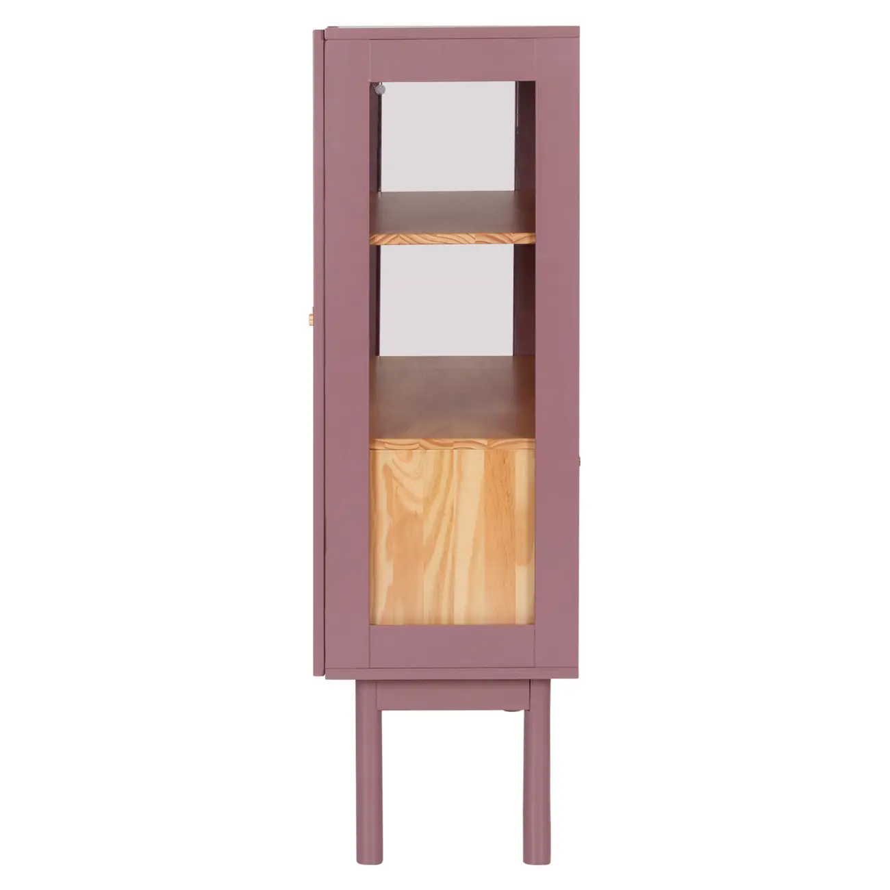 CRISTALEIRA 2 PORTAS/4 GAVETAS 86 CM X 1,30 M MÍNIMO - RUBY MOCHA/TAUARI - Foto 3