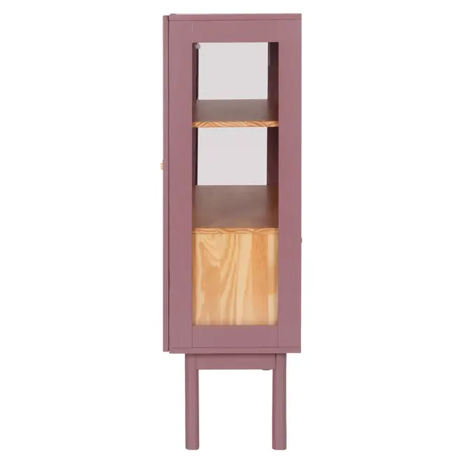 CRISTALEIRA 2 PORTAS/4 GAVETAS 86 CM X 1,30 M MÍNIMO - RUBY MOCHA/TAUARI - Foto 3