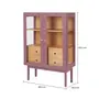 CRISTALEIRA 2 PORTAS/4 GAVETAS 86 CM X 1,30 M MÍNIMO - RUBY MOCHA/TAUARI - Foto 12