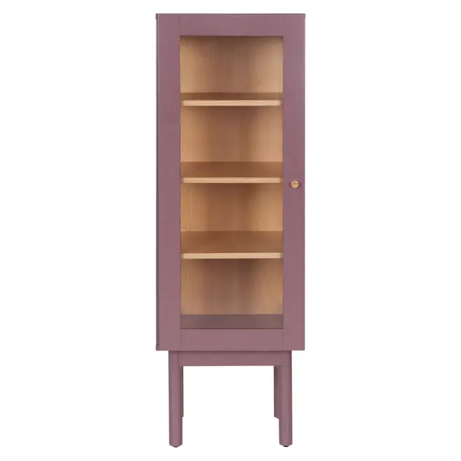 CRISTALEIRA 1 PORTA 43 CM X 1,30 M MÍNIMO - RUBY MOCHA/TAUARI - Foto 1