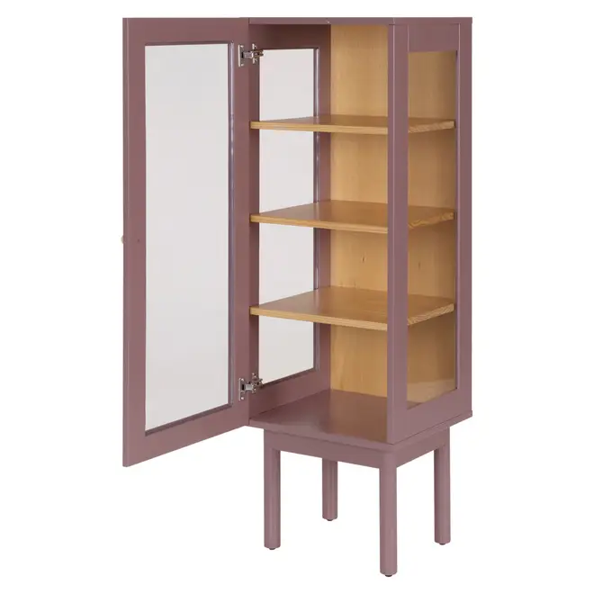 CRISTALEIRA 1 PORTA 43 CM X 1,30 M MÍNIMO - RUBY MOCHA/TAUARI - Foto 3