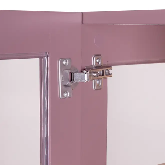 CRISTALEIRA 1 PORTA 43 CM X 1,30 M MÍNIMO - RUBY MOCHA/TAUARI - Foto 7