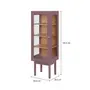 CRISTALEIRA 1 PORTA 43 CM X 1,30 M MÍNIMO - RUBY MOCHA/TAUARI - Foto 12
