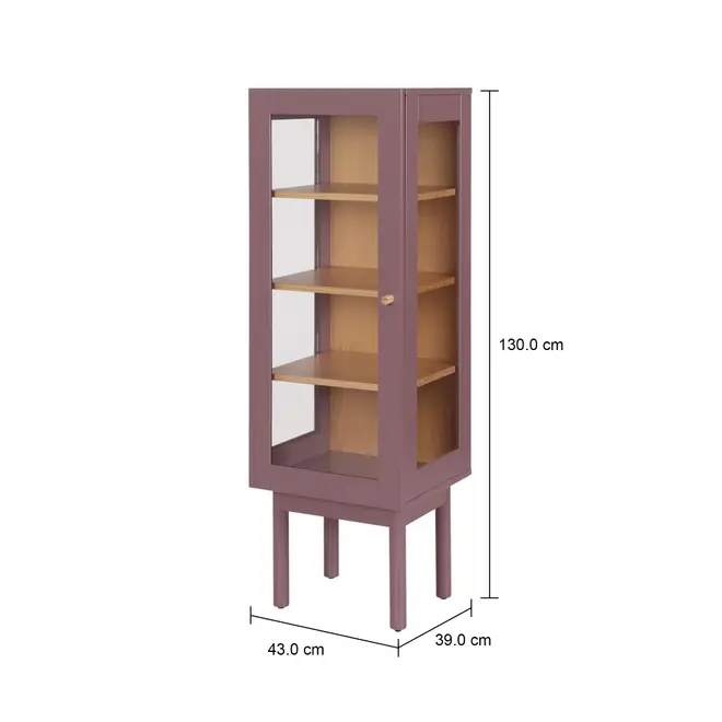 CRISTALEIRA 1 PORTA 43 CM X 1,30 M MÍNIMO - RUBY MOCHA/TAUARI - Foto 12