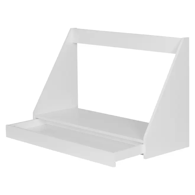 MÓDULO ESTANTE/ESCRIVANINHA 1 GAVETA 90 CM X 60 CM MÍNIMO - BRANCO - Foto 4