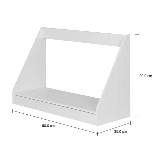 MÓDULO ESTANTE/ESCRIVANINHA 1 GAVETA 90 CM X 60 CM MÍNIMO - BRANCO - Foto 5